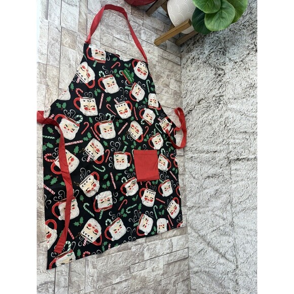 NEW Christmas Apron Funny Dinner Santa Claus Cooking - Picture 2 of 8
